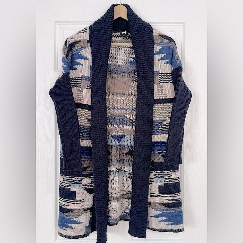 H&M Aztec Open Cardigan Size XS/S